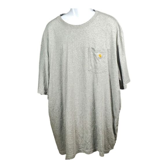 Carhartt Pocket Tee Original Fit 3XL Gray Short Sleeve Utility Outdoor FLAW - Picture 11 of 11